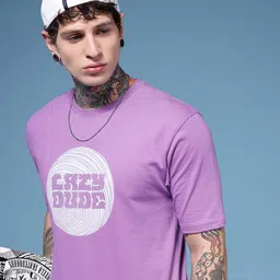 HERE&NOW Typography Printed Pure Cotton T-shirt-picture-34