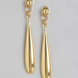 Carlton London 18KT Gold-Plated Teardrop Shaped Drop Earrings-picture-12