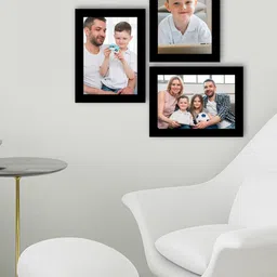 eCraftIndia Set of 3 Black Wall Collage Photo Frames-image-25
