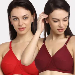 Friskers Pack Of 2 Red & Maroon Everyday Bras Full Coverage O-312-03-312-14-30-picture-11