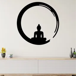 rawpockets Black Buddha Enlightment Wall Sticker-picture-12