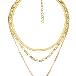 JOKER & WITCH Women Gold-Toned Multi Layered Necklace-picture-16