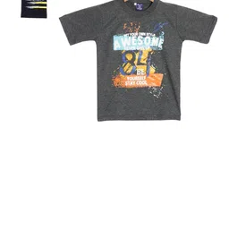 SWEET ANGEL Boys Pack Of 2 Printed Round Neck Pure Cotton T-shirt-picture-45