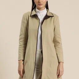 Qurvii Suede Open Front Longline Overcoat-picture-33