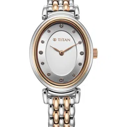 Titan Women Purple Dial & Bracelet Style Straps Analogue Watch 95242KM01-picture-1