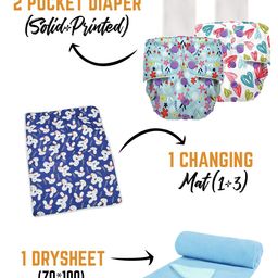 Moms Home Set Of 10 Baby Care Nappy Combo.-picture-34