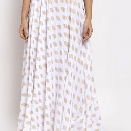 Clora Creation Women White Printed Skirt-picture-32