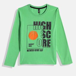 Here&Now X Game Begins Boys Typography Printed Pure Cotton T-shirt-picture-27
