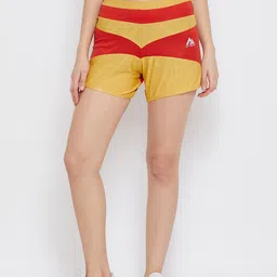 AGIL ATHLETICA Women Red Solid Regular Fit Regular Shorts-picture-41