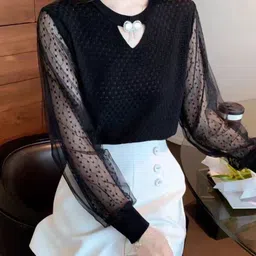 StyleCast Women Round Neck Puff Sleeve Top-picture-24