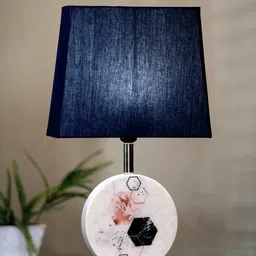 POSH-N-PLUSH Blue Solid Marble Table Lamp-image-26