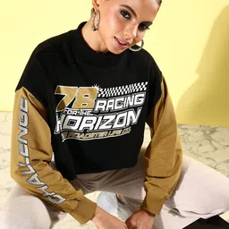 The Roadster Life Co. Graphic Printed Cropped Sweatshirt-picture-27