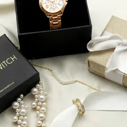 JOKER & WITCH Women White & Gold-Toned Soulmate Love Stack Accessory Gift Set JWLS203-picture-30