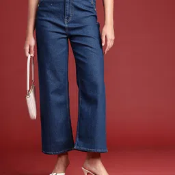 all about you Women Wide Leg High-Rise Light Fade Stretchable Jeans-picture-37