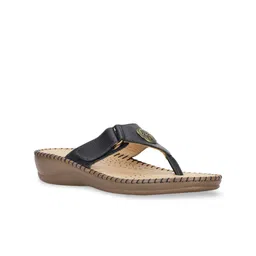 Scholl Blue & Beige Printed Leather Comfort Sandals with Velcro-picture-39