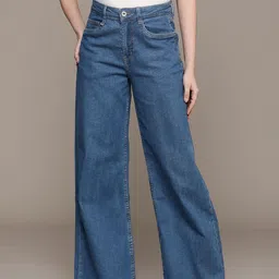 The Roadster Life Co. Women Wide Leg Stretchable Jeans-image-29