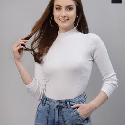 Friskers Women Pack Of 2 High Neck Tops-image-43