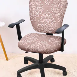 Cortina Set Of 8 Pink Printed Chair Covers-picture-29