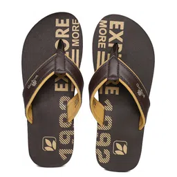 Woodland Men Brown Printed Thong Flip-Flops-image-54