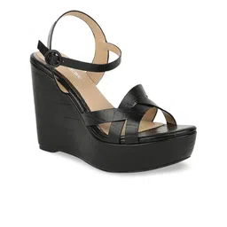 Marie Claire Women Black Solid Wedges-picture-33