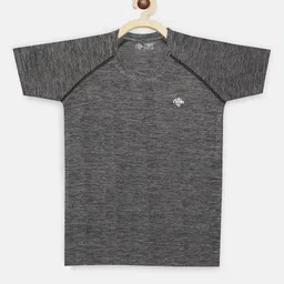 CHIMPRALA Boys Grey Solid Round Neck T-shirt-image-36