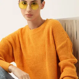 Kook N Keech Women Mustard Yellow Solid Pullover-picture-41