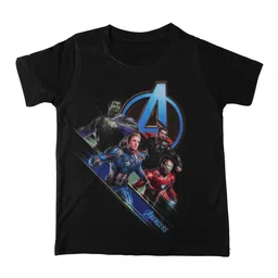 Marvel by Wear Your Mind Boys Black Printed Round Neck T-shirt-picture-18