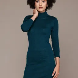 Roadster Women Solid Mock Neck Pullover-image-82