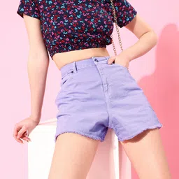 People Women Elegant Lavender Solid Vacay Attire-picture-27