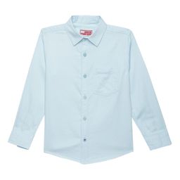 UNDER FOURTEEN ONLY Boys Blue Regular Fit Solid Casual Shirt-picture-24