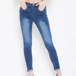 Nifty Women Blue Slim Fit High-Rise Clean Look Stretchable Jeans-image-48