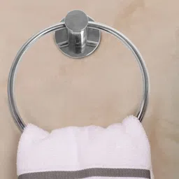 Home Centre Silver-Toned Adrian Aeron Round Towel Ring-image-14