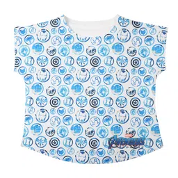 Marvel by Wear Your Mind Girls White Printed Top-picture-17