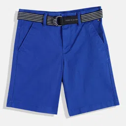 Tommy Hilfiger Boys Solid Chino Shorts with Belt-picture-49