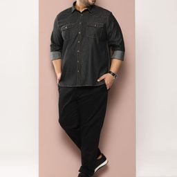 Sztori Men Plus Size Classic Solid Casual Shirt-picture-12