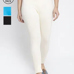 GRACIT Women Pack of 3 Solid Ankle-Length Leggings-picture-29