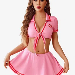 Softwrap Women Self Design Baby Doll-image-34