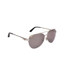 SWAROVSKI Women Silver Frame with Silver Lens Stylish Oval Shape Sunglasses SK0025 60 16C-picture-26