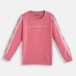 Monte Carlo Boys Peach-Coloured & White Typography Printed Sweatshirt-picture-45