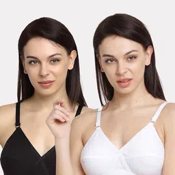 Friskers Black & White Pack of 2 Everyday Bra Full Coverage-picture-17