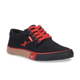 Sparx Men Black & Red Solid Sneakers-picture-23