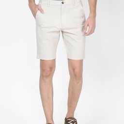 t-base Men Beige Solid Slim Fit Chino Shorts-picture-43
