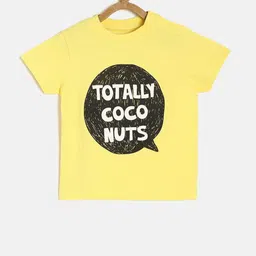 MINI KLUB Boys Yellow Printed Round Neck T-shirt-picture-11