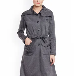 Belle Fille Grey Trench Coat-picture-35