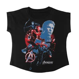 Marvel by Wear Your Mind Girls Black Printed Top-picture-45