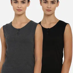 appulse Women Pack Of 2 Solid Henley Neck T-shirt-picture-15