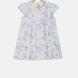 MINI KLUB Girls Multicoloured Floral Print Fit and Flare Dress-picture-23