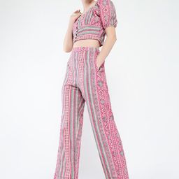 SHOWOFF Printed Top With Trousers Co-Ords-picture-3