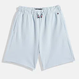 Tommy Hilfiger Boys Solid Pique Knitted Sweat Shorts-picture-1