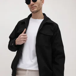The Roadster Life Co. Spread Collar Tailored Jacket with Utility Pockets-image-18